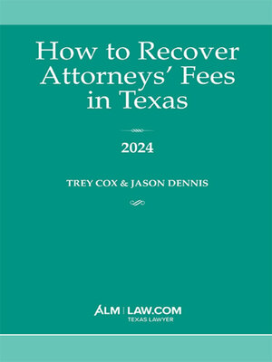 cover image of How to Recover Attorneys' Fees in Texas